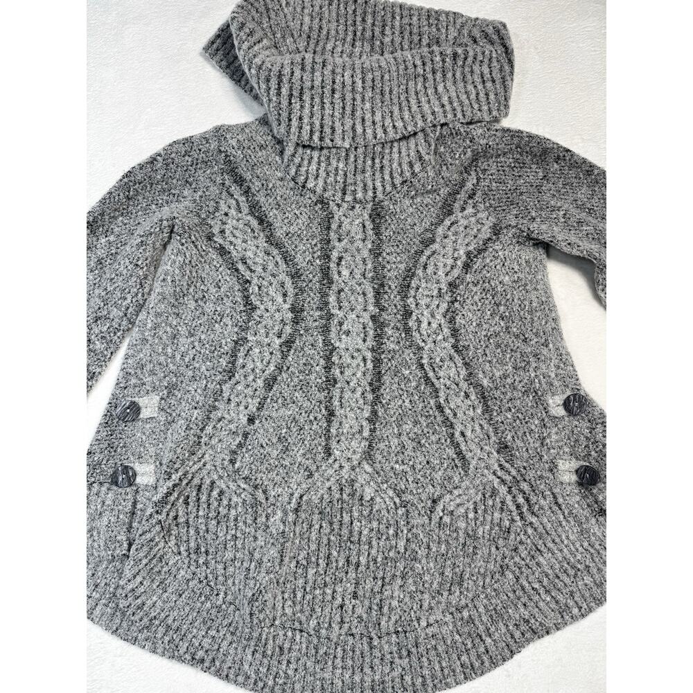 Anthropologie Angel Of The North Cable Knit Sweater Gray Size S Cozy Textured Kn